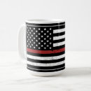 Search for firefighter hero mugs Thin red line