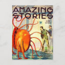 Search for alien creature postcards Sci fi