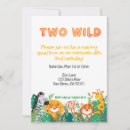 Search for two wild boy birthday invitations Zoo