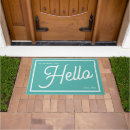 Search for teal doormats Typography