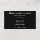 Search for conservative business cards Black
