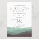 Search for mountain birthday invitations Blue