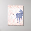 Search for purple unicorns canvas prints Girly