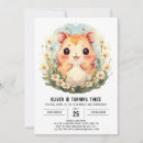 Search for hamster birthday invitations Watercolor