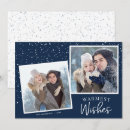 Search for dark blue christmas cards Snow