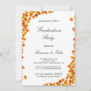 Search for feminine graduation invitations Botanical