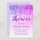 Search for purple glitter baby shower invitations Sparkle