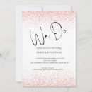 Search for rose gold glitter wedding invitations Script