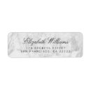 Search for white grey marble return address labels Stylish