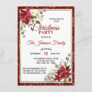 Search for poinsettia christmas invitations Floral