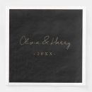 Search for letter napkins Black