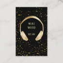Search for dj business cards Gold