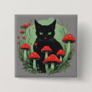 Search for black cat square badges Birthday