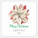 Search for white poinsettia stickers Merry christmas