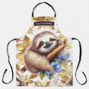 Search for sloth aprons Watercolor