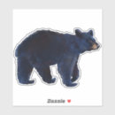 Search for black and white bears stickers Wilderness