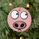 Search for pink pig christmas tree decorations Funny