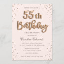 Search for elegant 55th birthday invitations Glitter