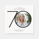 Search for 70th birthday napkins Minimalist