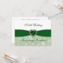 Search for 55th wedding anniversary invitations Emerald