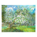 Search for apple blossoms art White