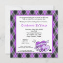 Search for purple and black baby shower invitations Trendy