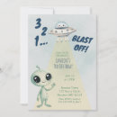 Search for alien birthday invitations Astronaut