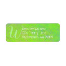 Search for lime return address labels Neon green