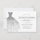 Search for silver quinceanera invitations Sparkle