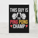 Search for ping pong cards Player