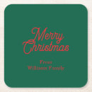 Search for vintage santa coasters Green