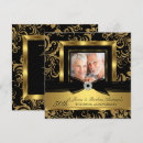 Search for black gold damask wedding invitations Party