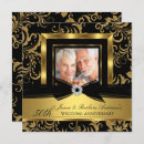 Search for black gold damask wedding invitations Party