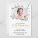 Search for yellow 60th birthday invitations Floral