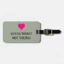 Search for funny luggage tags Girly