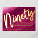 Search for red 90th birthday invitations Script