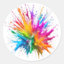 Search for rainbow splatter stickers Abstract