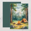 Search for camping birthday invitations Calling all happy campers