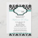 Search for damask birthday invitations Trendy