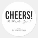 Search for modern new years stickers New year's eve