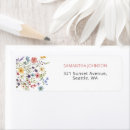 Search for elegant butterfly return address labels Wildflower