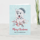 Search for husky christmas cards Watercolor