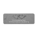 Search for hearts in sand return address labels Beach