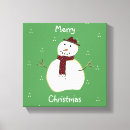 Search for christmas snowman canvas prints Winter
