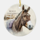 Search for donkey christmas tree decorations Watercolor
