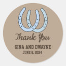 Search for horseshoe wedding stickers Cowboy
