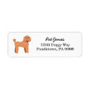 Search for apricot return address labels Poodle