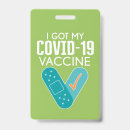 Search for vaccination id badges Pandemic