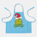 Search for naughty nice aprons Retro vintage classic grinch