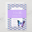 Search for butterfly pattern invitations Purple